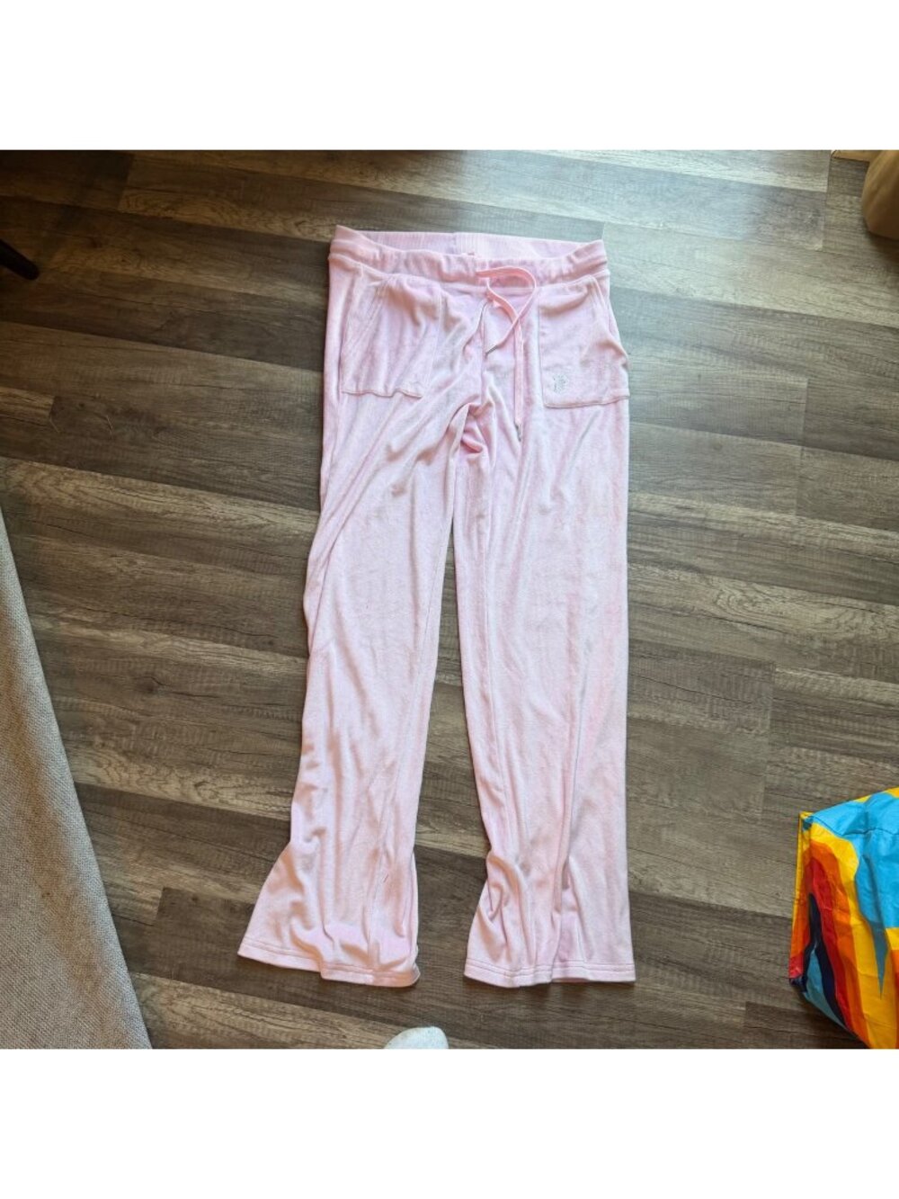 Juicy Couture Pink Velour Lounge Pants With Size L